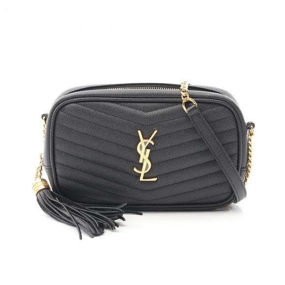 YVES SAINT LAURENT Black Leather Shoulder Bag - Picture 1 of 7